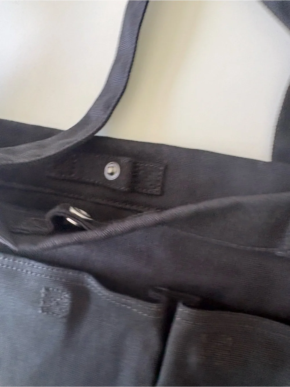 Vans Airbrush Sunset Black Canvas Tote Bag with button pockets NWT